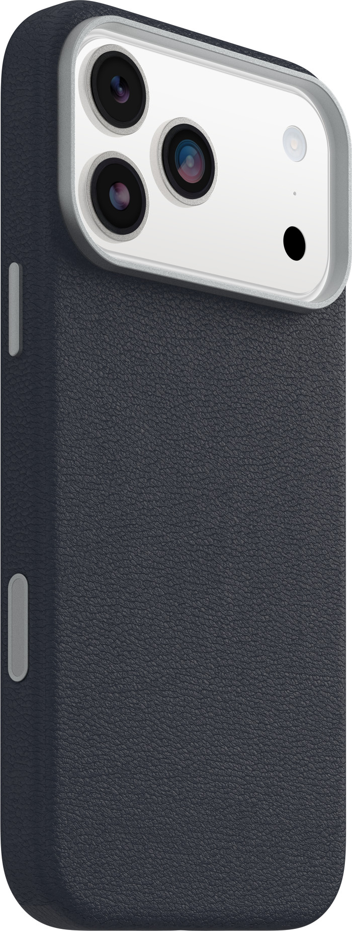 OtterBox Symmetry iPhone 17 Pro Max Back Cover with MagSafe Magnet Leather Blue right side