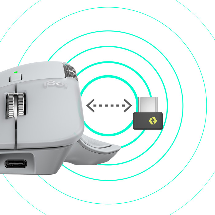 Logitech MX Master 4 Lichtgrijs + Logitech MX Keys S Grijs Qwerty visual leverancier