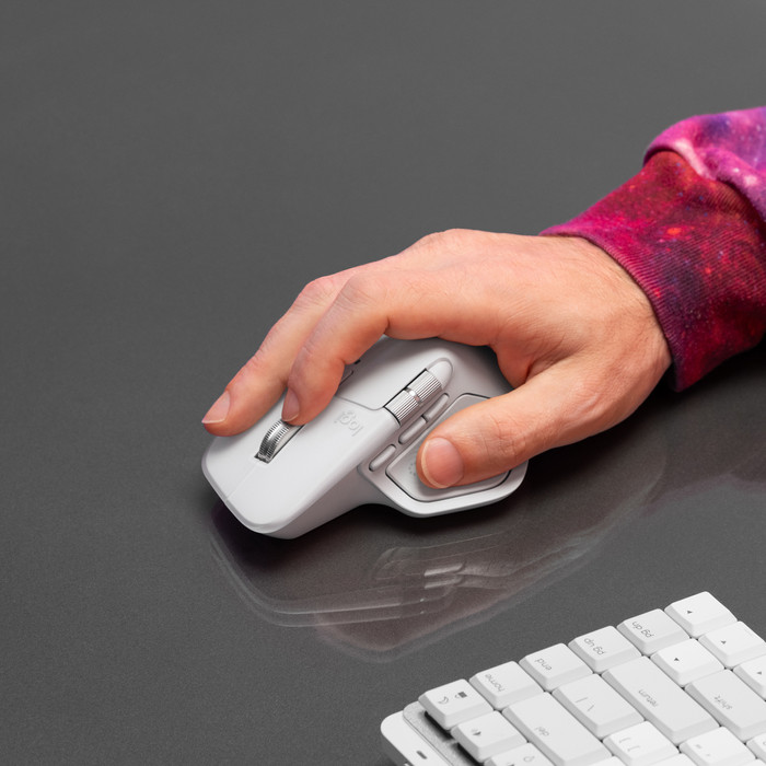 Logitech MX Master 4 voor Mac Zilver + Logitech MX Keys S for Mac Qwerty Wit visual leverancier
