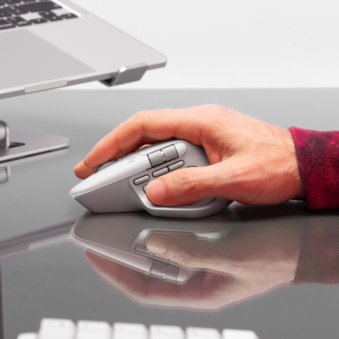 Logitech MX Master 4 voor Mac Zilver + Logitech MX Keys S for Mac Qwerty Wit visual leverancier