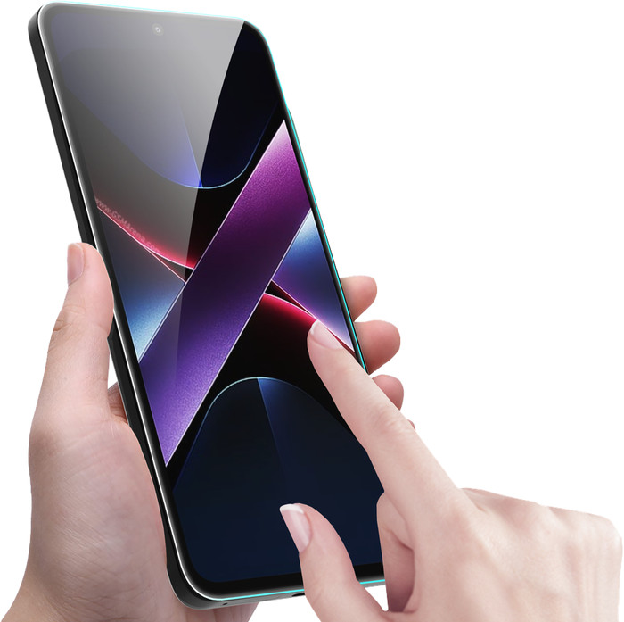 Just In Case Tempered Glass POCO X7 Screen Protector product in use