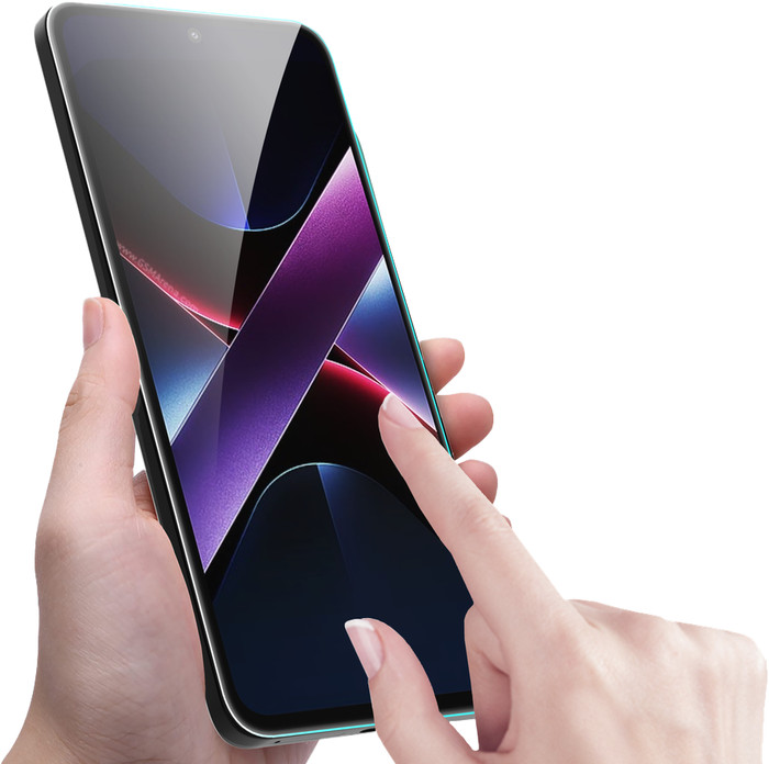 Just In Case Tempered Glass POCO X7 Pro Screen Protector product in use