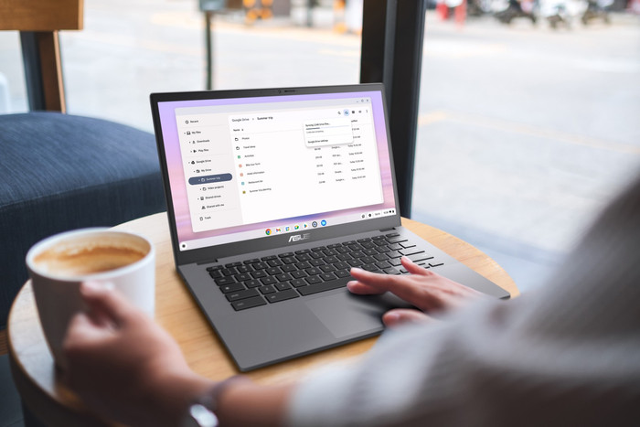 ASUS Chromebook Plus CX3402CVA-PQ0556 product in gebruik