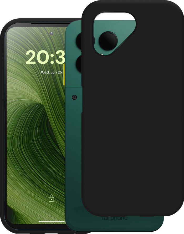 Just in Case Soft Design Fairphone 6 Back Cover Black detail