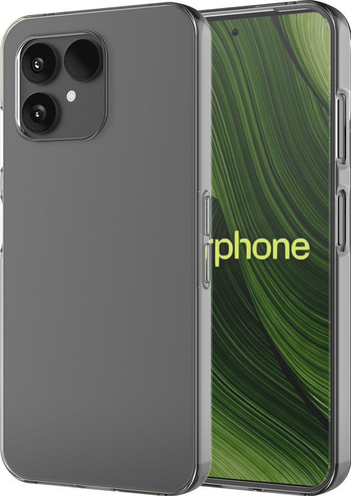 Just in Case Soft Design Fairphone 6 Back Cover Transparant rechterkant