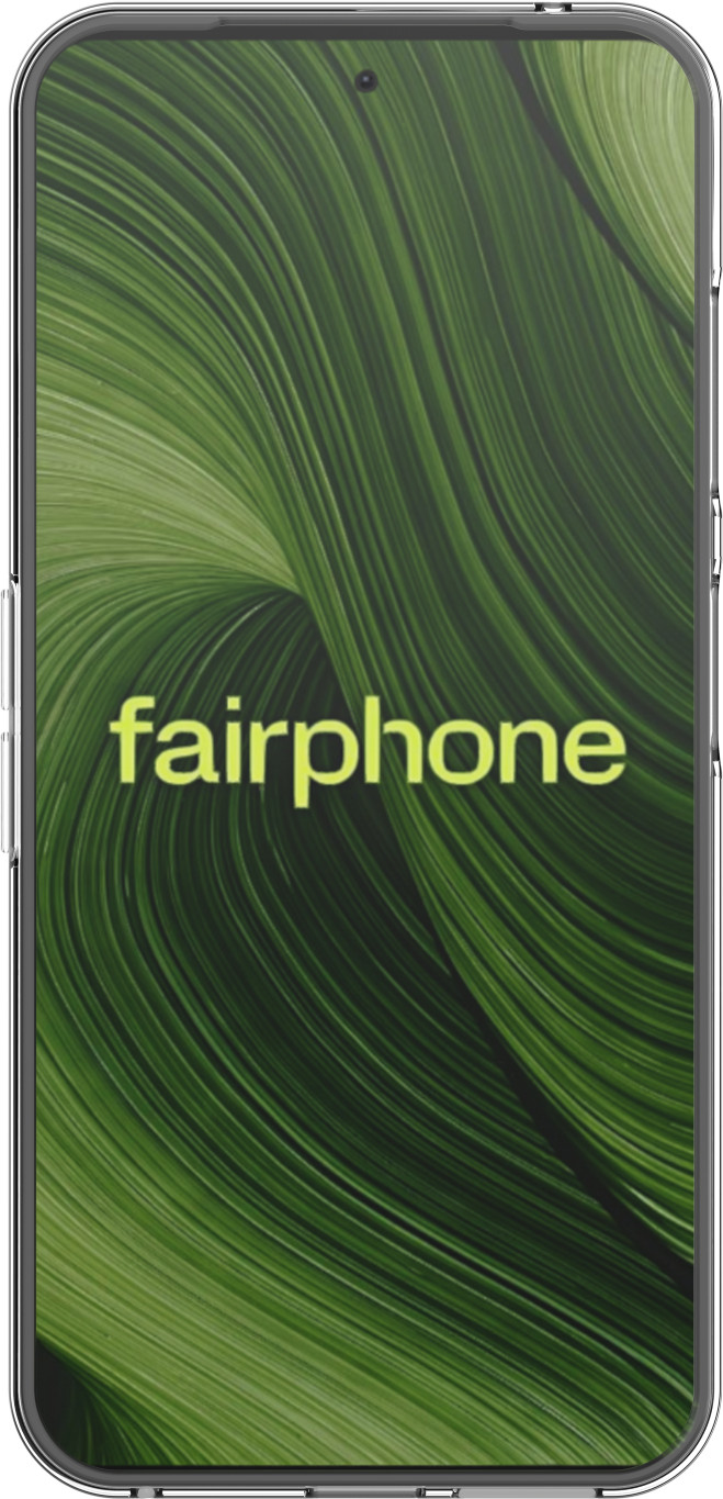Just in Case Soft Design Fairphone 6 Back Cover Transparant voorkant