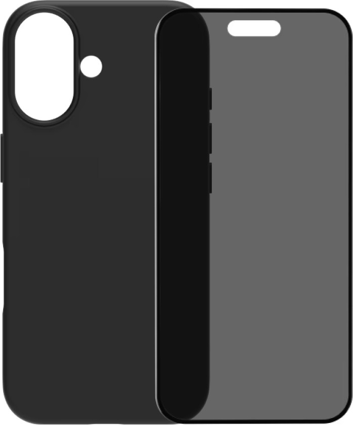 BlueBuilt Back Cover iPhone 17 Black + BlueBuilt iPhone 17 Privacy Screen Protector Glass Main Image