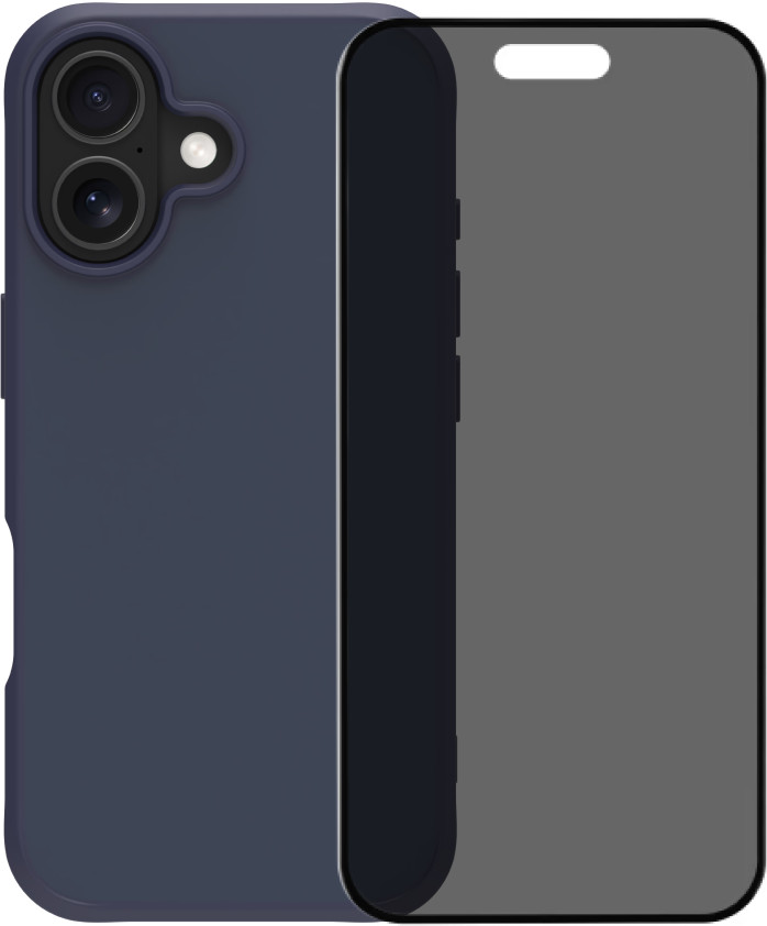 BlueBuilt Protective Back Cover met MagSafe iPhone 17 Blauw + iPhone 17 Privacy Screenprotector Glas Main Image