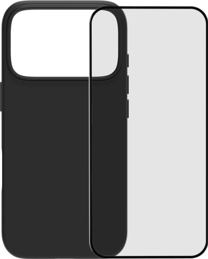 BlueBuilt Protective Back Cover with MagSafe iPhone 17 Pro Black + BlueBuilt iPhone 17 Pro Screen Protector Glass Main Image