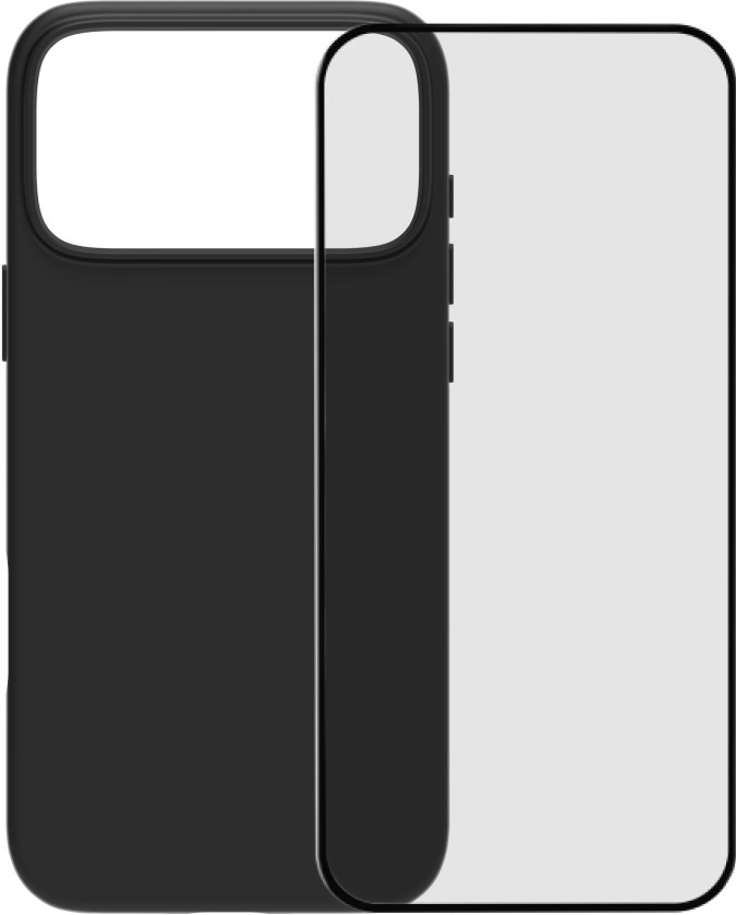 BlueBuilt Protective Back Cover met MagSafe iPhone 17 Pro Max Zwart + BlueBuilt iPhone 17 Pro Max Screenprotector Glas Main Image