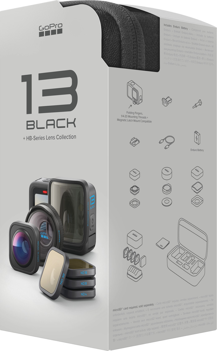 GoPro HERO 13 Black + Lens Collection verpakking