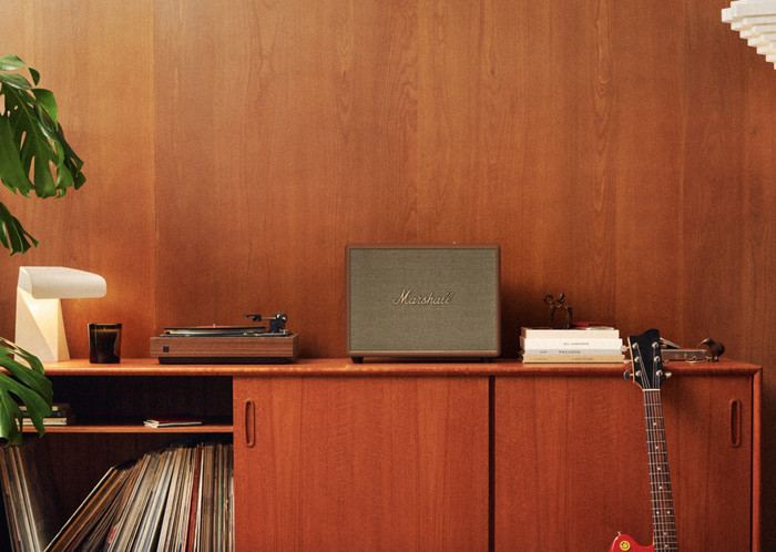 Marshall Woburn III BT Bruin product in gebruik