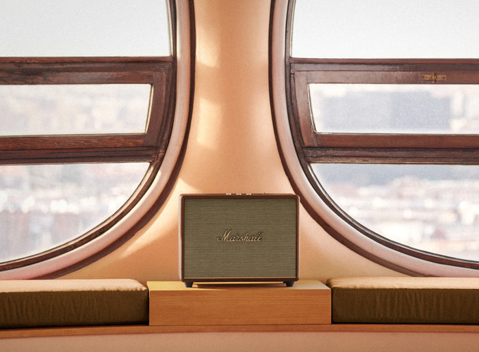 Marshall Woburn III BT Bruin product in gebruik