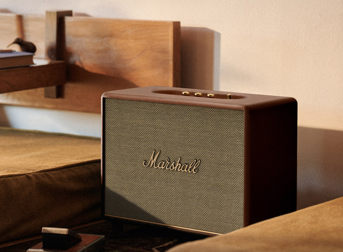Marshall Woburn III BT Bruin product in gebruik