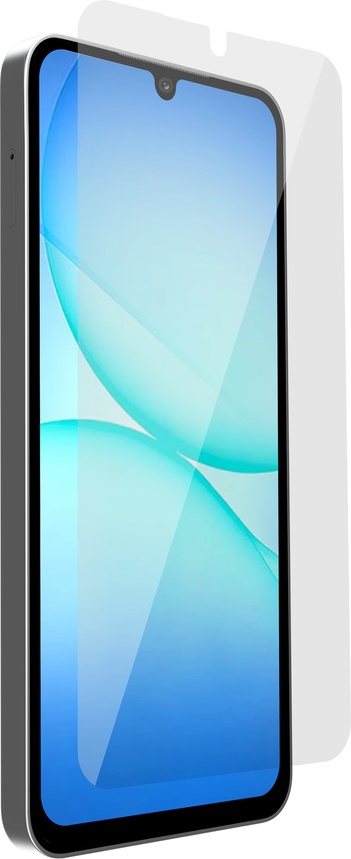 BlueBuilt Samsung Galaxy A17 Back Cover Black + BlueBuilt Screen Protector Glass front