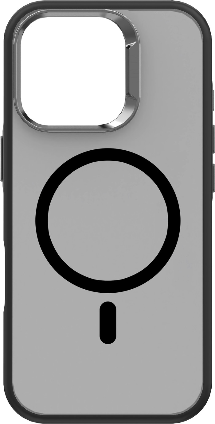 Just in Case Apple iPhone 16 Pro Back Cover met MagSafe en Valbescherming Zwart voorkant