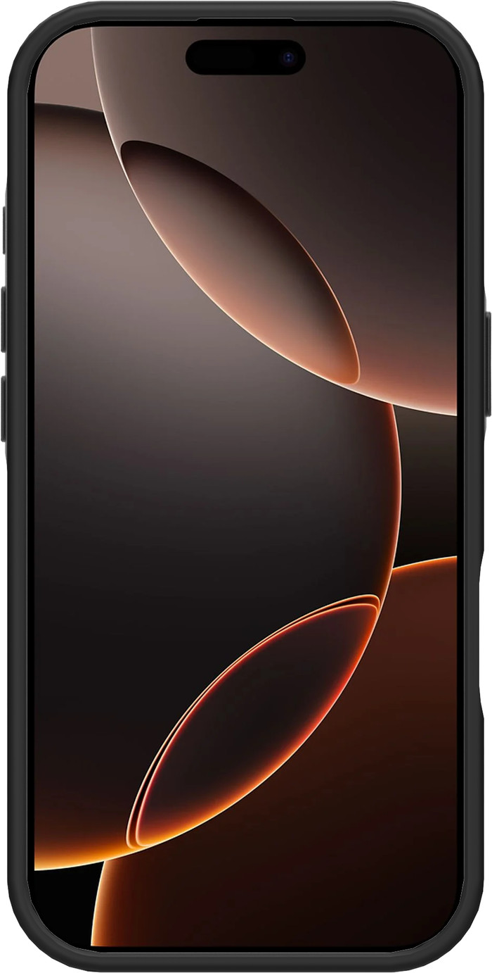 Just in Case Apple iPhone 16 Pro Back Cover met MagSafe en Valbescherming Zwart voorkant