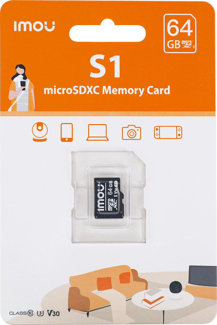 Imou 64G MicroSD Card packaging