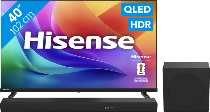 Hisense QLED 40" A59S (2026) + Hisense HS3100 Main Image