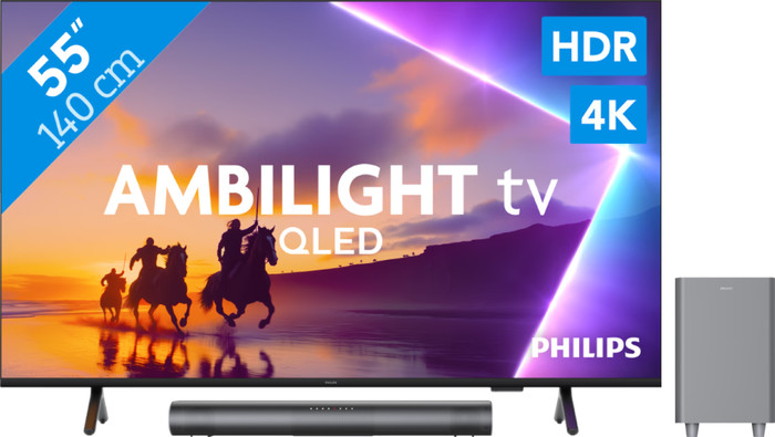 Philips Ambilight 55 inches PUS8500 QLED 4K (2025) + Philips TAB6100 Main Image