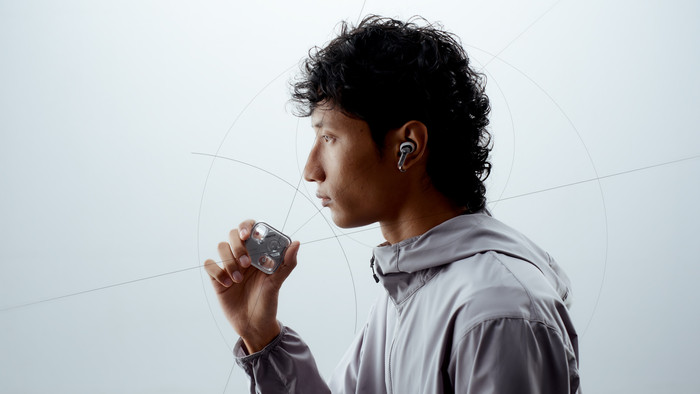 Nothing Ear (3) White product in use