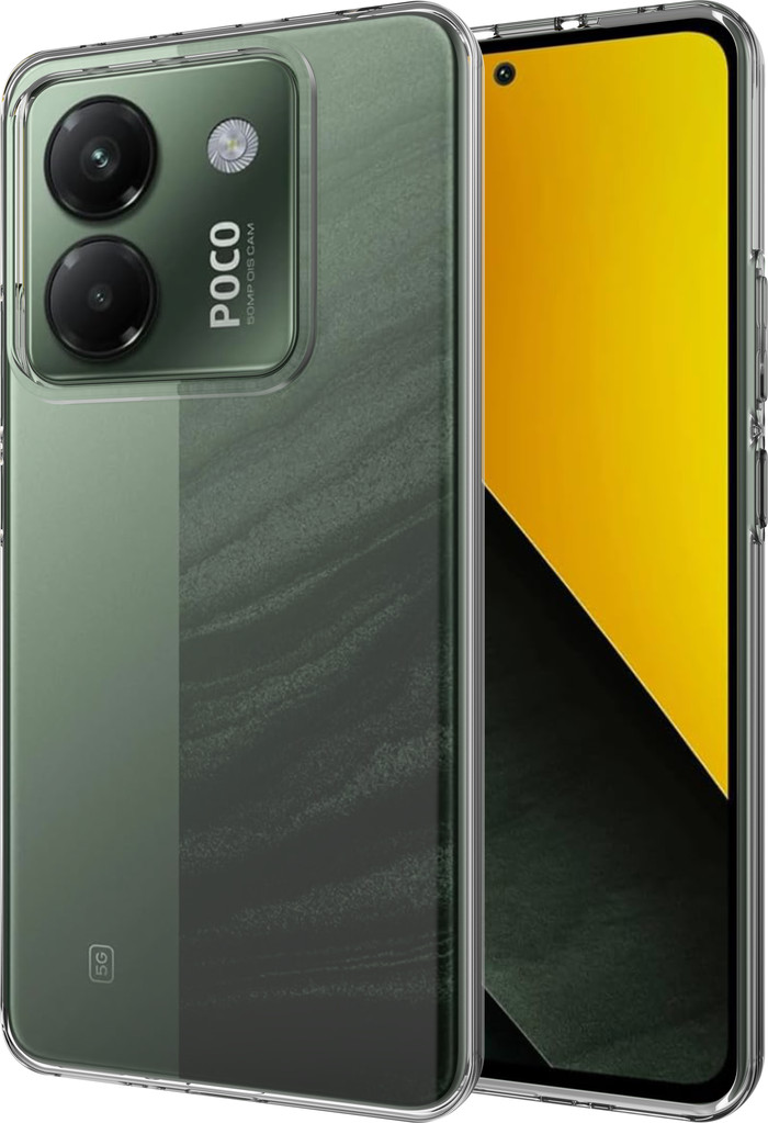Just in Case Soft Design POCO M7 Pro Back Cover Transparant rechterkant