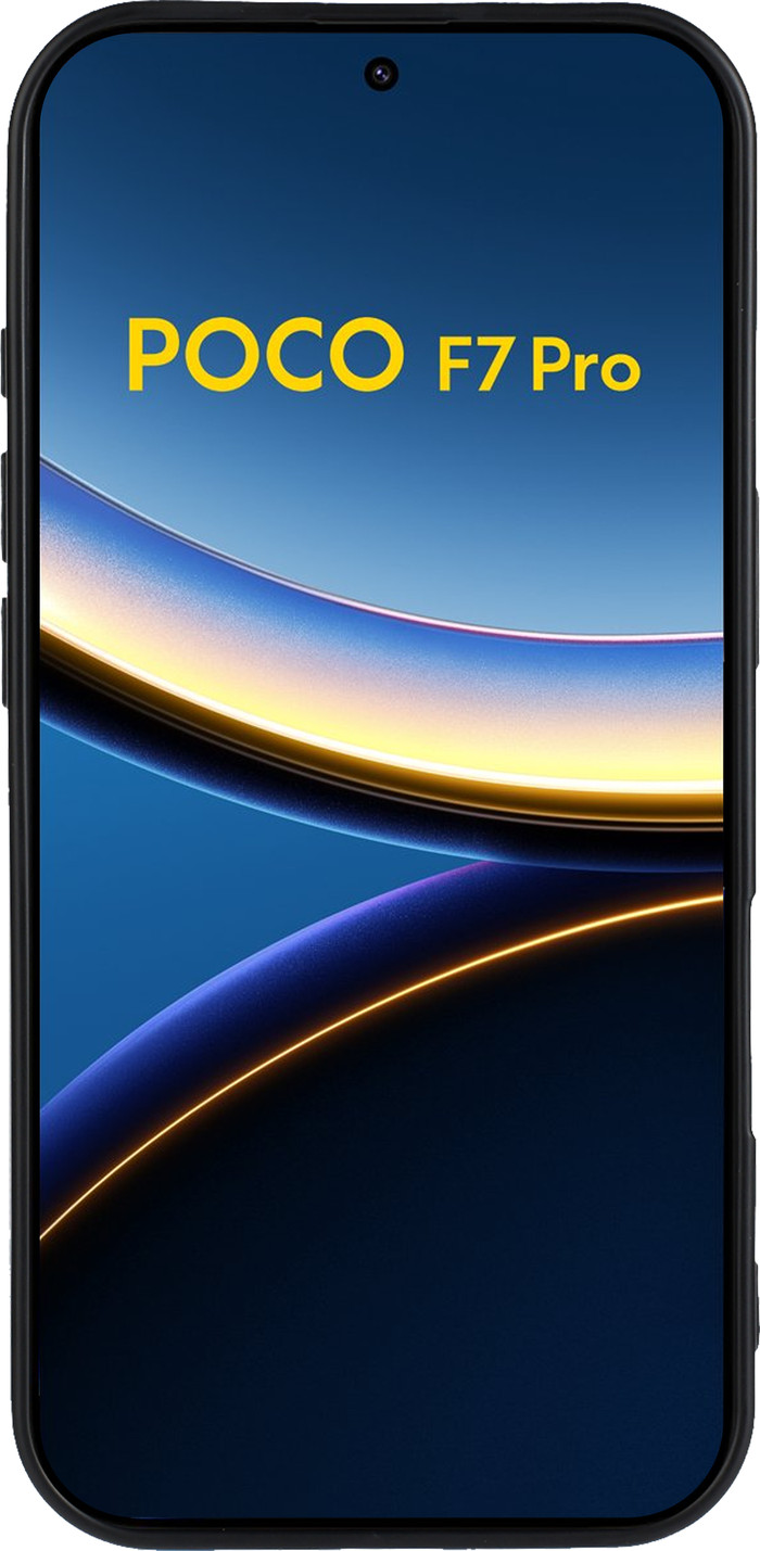 Just in Case Soft Design Xiaomi Poco F7 Pro Back Cover Zwart voorkant