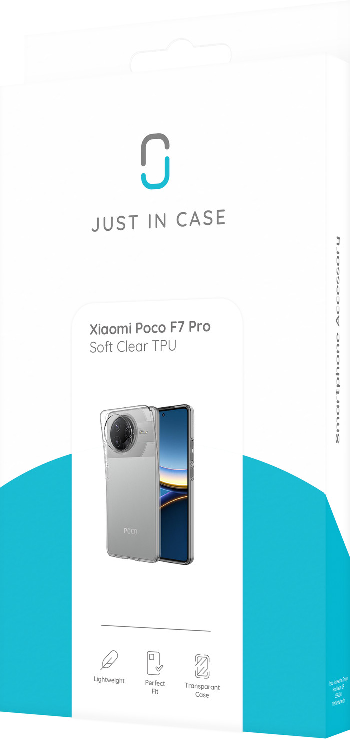 Just in Case Soft Design Xiaomi Poco F7 Pro Back Cover Transparant verpakking