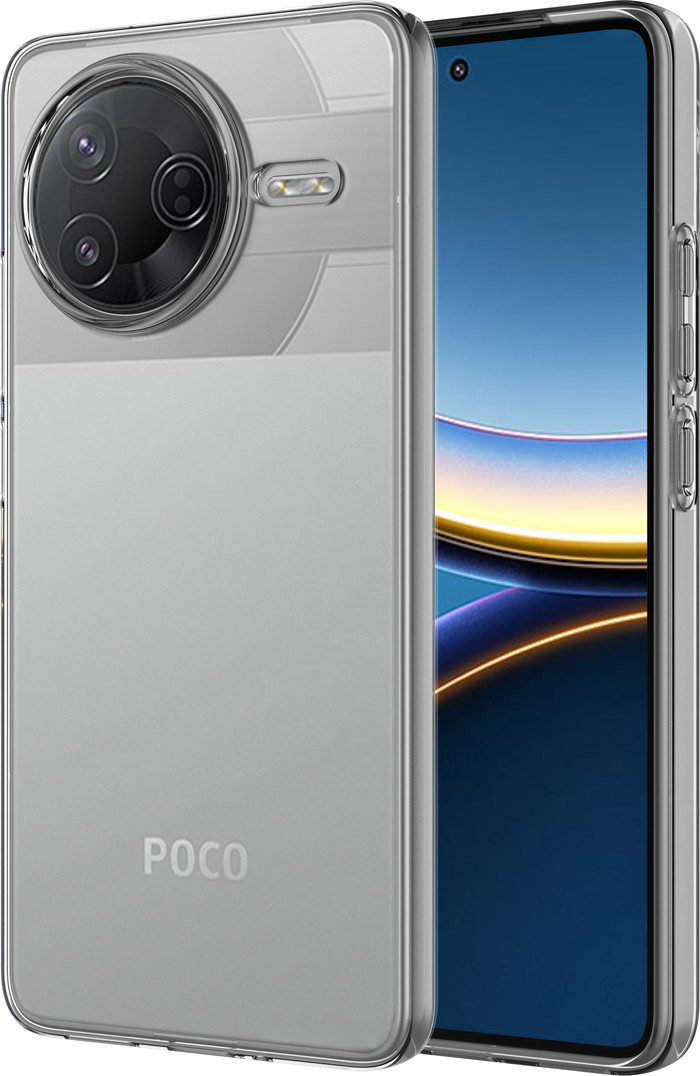 Just in Case Soft Design Xiaomi Poco F7 Pro Back Cover Transparant rechterkant