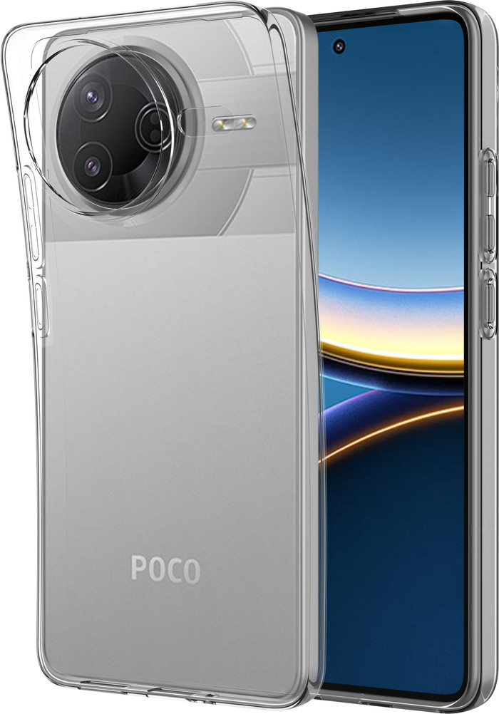 Just in Case Soft Design Xiaomi Poco F7 Pro Back Cover Transparant rechterkant