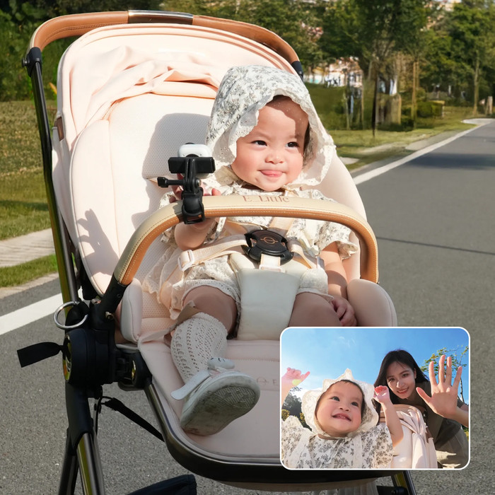 Insta360 GO Ultra Flexi Strap Mount product in gebruik