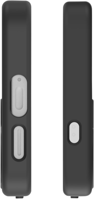 Just in Case Back Cover met Valbescherming Samsung Galaxy S24 Zwart met Magneet onderkant