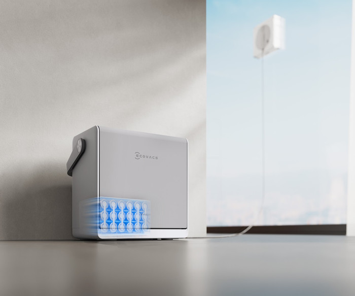 Ecovacs WINBOT W2S OMNI product in gebruik