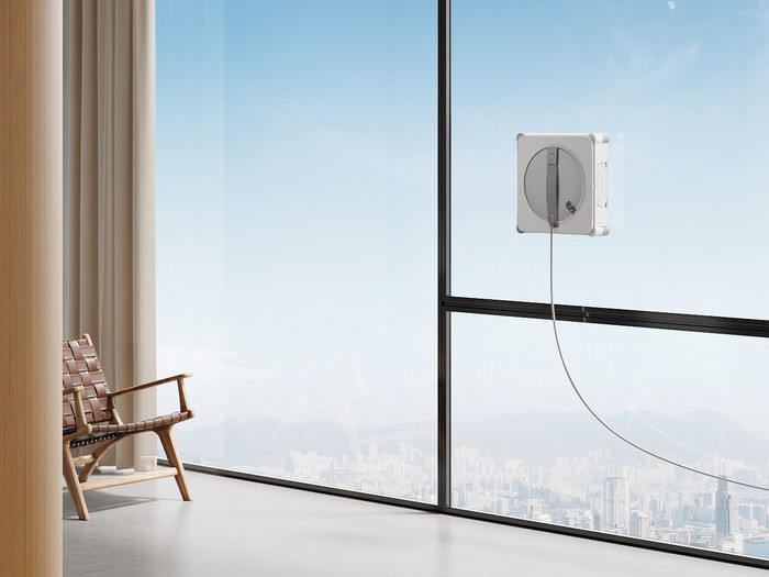 Ecovacs WINBOT W2S OMNI product in gebruik