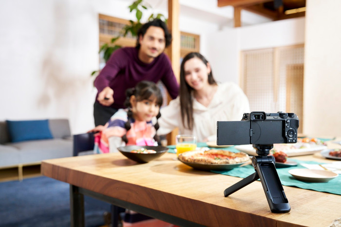 Sony ZV-1 Vlogkit product in gebruik