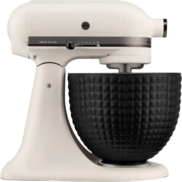 KitchenAid Artisan Mixer 5KSM125EBM Matte Black + Design Mixing Bowl Black product in use
