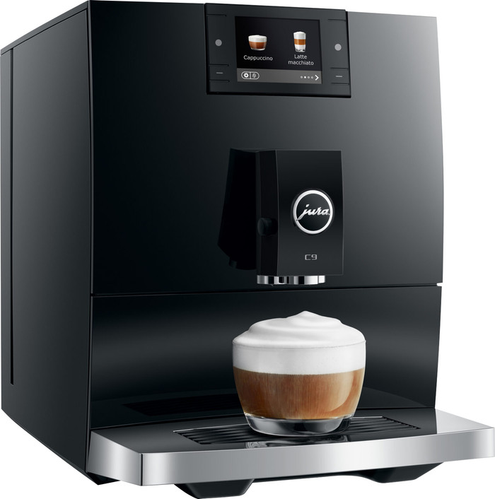 Jura C9 Piano Black (EA) linkerkant