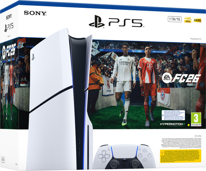 PlayStation 5 Slim Disc Edition + EA Sports FC 26 Main Image
