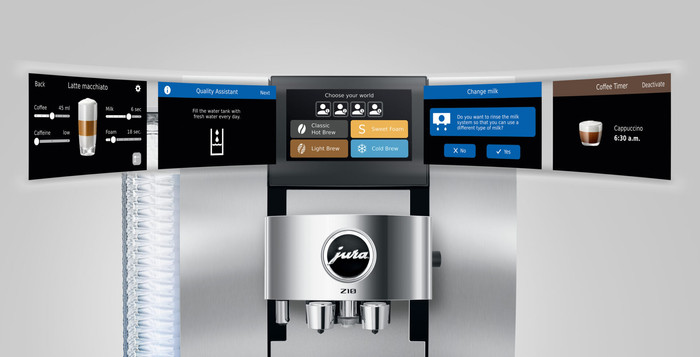 JURA Z10 Aluminium White (EB) detail