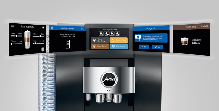 JURA Z10 Aluminum Black (EB) detail