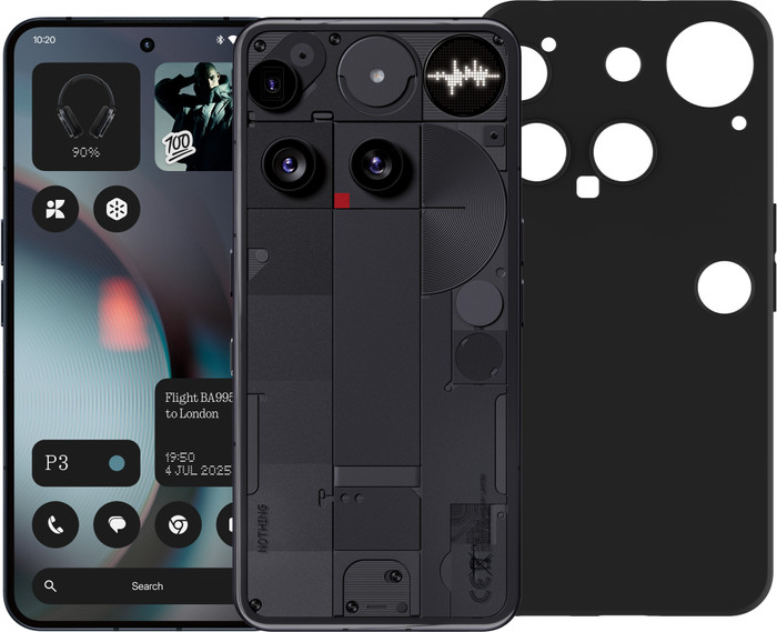 Nothing Phone (3) 512GB Zwart 5G + Just in Case Back Cover Zwart Main Image