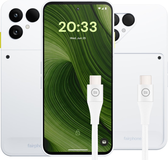 Fairphone 6 256GB White 5G + Accessory Pack Main Image