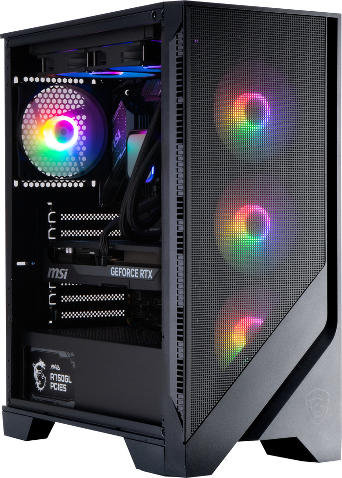 Cobalt x POWERED BY MSI - Tier 2 - RTX 5070 Ti - Ryzen 7 9800X3D - 32GB - 2TB SSD left side