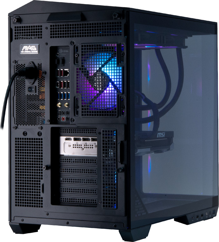 Cobalt x Powered by MSI - Tier 3 - RTX 5080 - Ryzen 7 9800X3D - 32GB - 2TB SSD achterkant