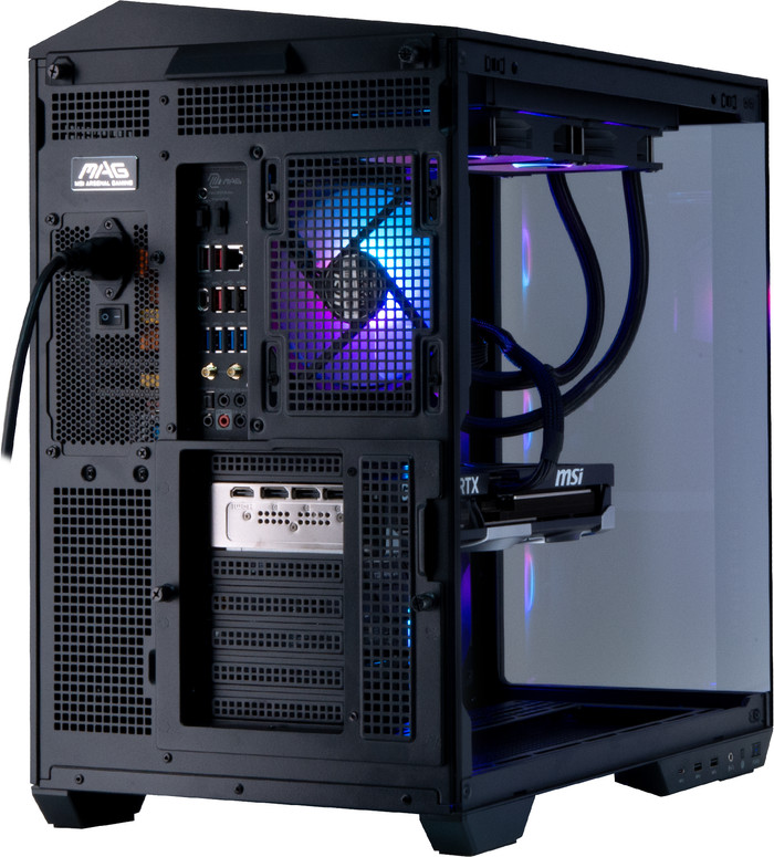 Cobalt x Powered by MSI - Tier 3 - RTX 5080 - Ryzen 7 9800X3D - 32GB - 2TB SSD achterkant