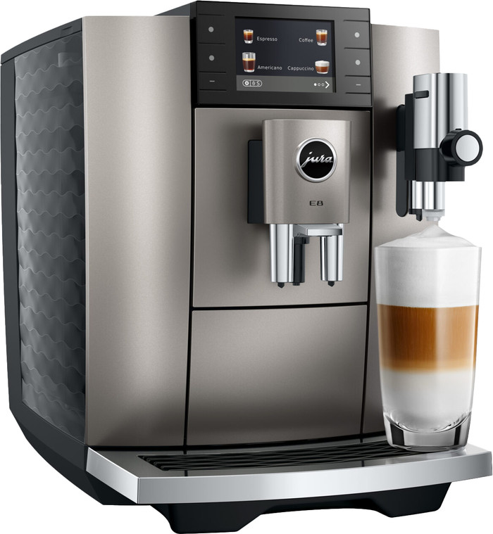 JURA E8 Midnight Silver (ED) linkerkant