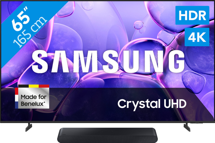 Samsung 65 inches Crystal UHD U8070F (2025) + Samsung HW-S60D Black (2024) Main Image