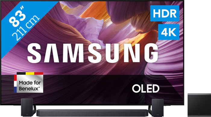 Samsung 83" OLED 4K S85F (2025) + Samsung HW-Q930F Zwart Main Image