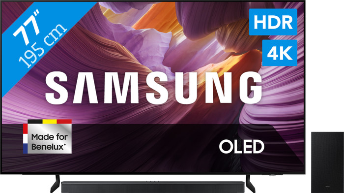 Samsung 77" OLED 4K S85F (2025) + Samsung HW-B750F Zwart Main Image