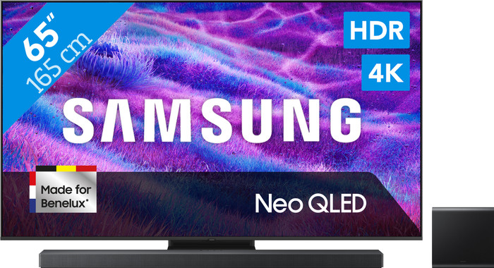 Samsung 65" Neo QLED QN82F 4K (2025) + Samsung HW-QS700F Zwart Main Image
